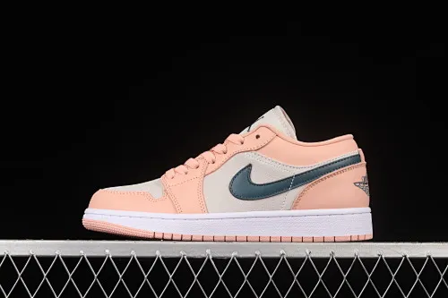 All categories Air Jordan Jordan series basketball shoes Air Jordan 1 Low Air Jordan 1 Low AJ1 Joe 1 pink and green low-top cultural sneakers DC0774-800